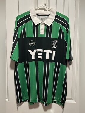 (LIGHTLY USED) Adidas Skateboarding X No Comply X Austin FC Jersey - Size Large
